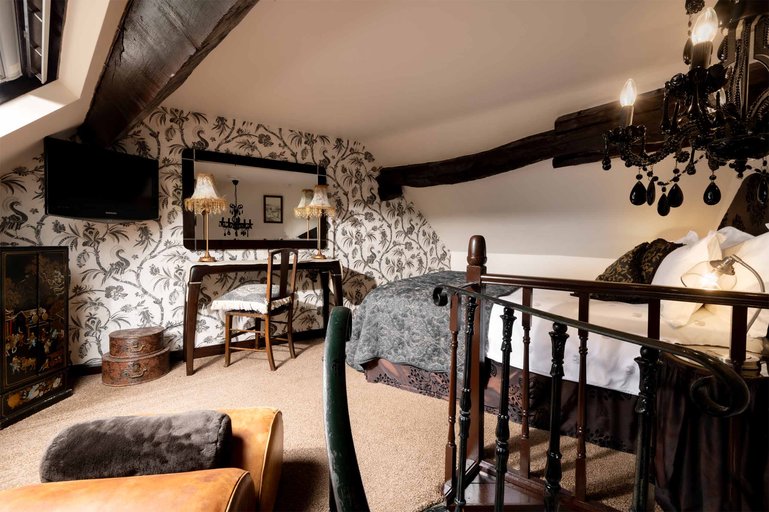 Boutique Accommodation Derbyshire - Studio Hideaway bedroom