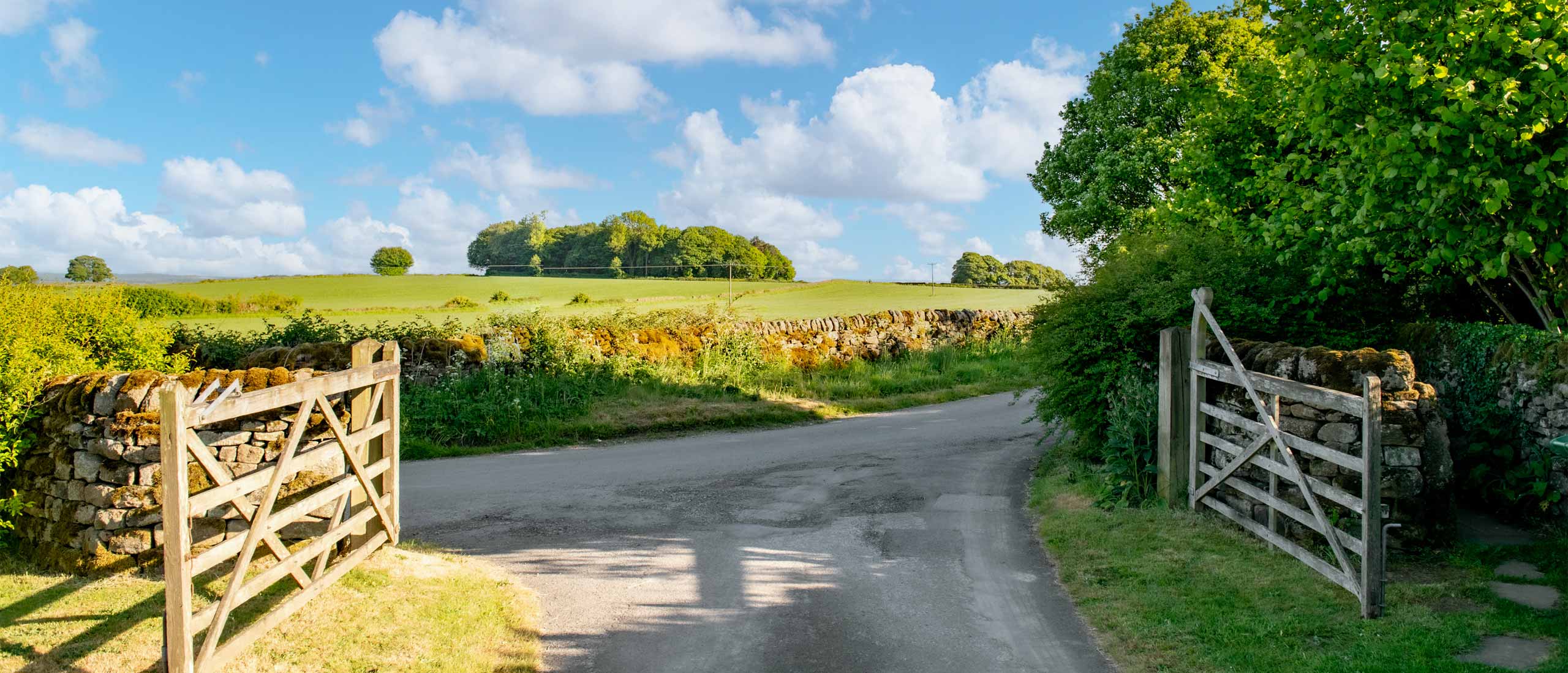 Entrance to Dannah Farm B&B Derbyshire Dales, Peak District
