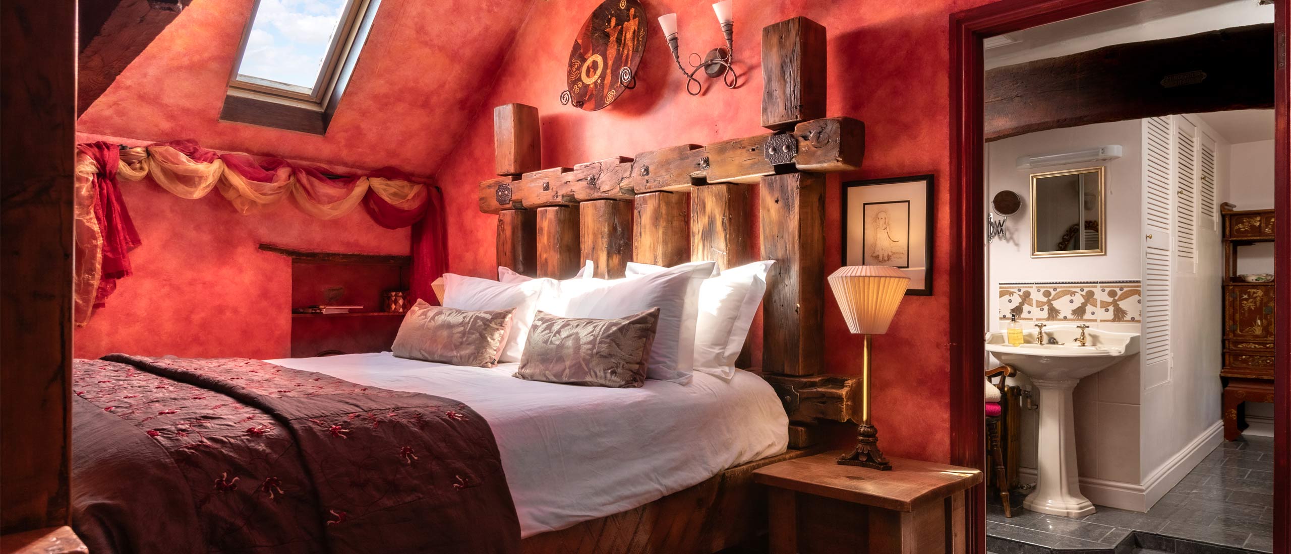 Hay Loft bedroom at Luxury Peak District B&B