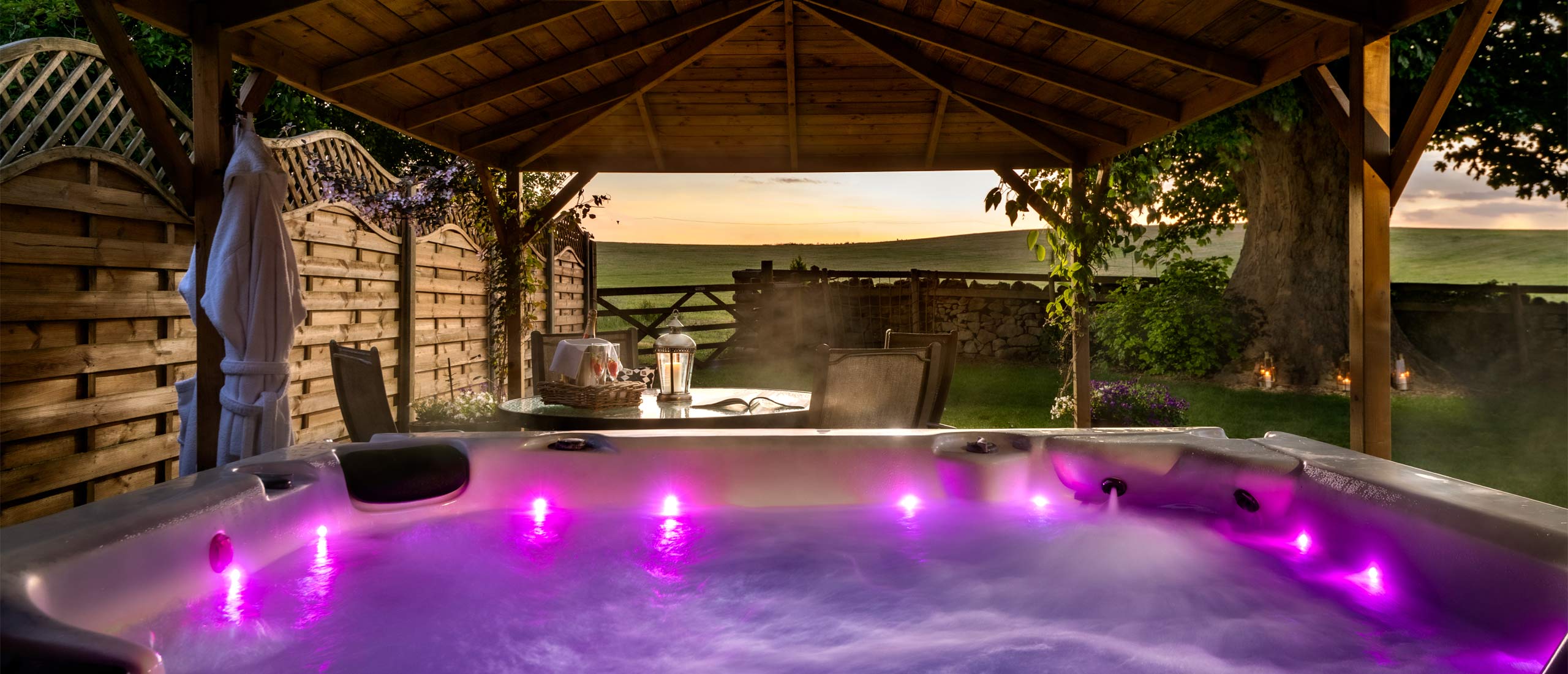 Hot Tub at Luxury Derbyshire B&B